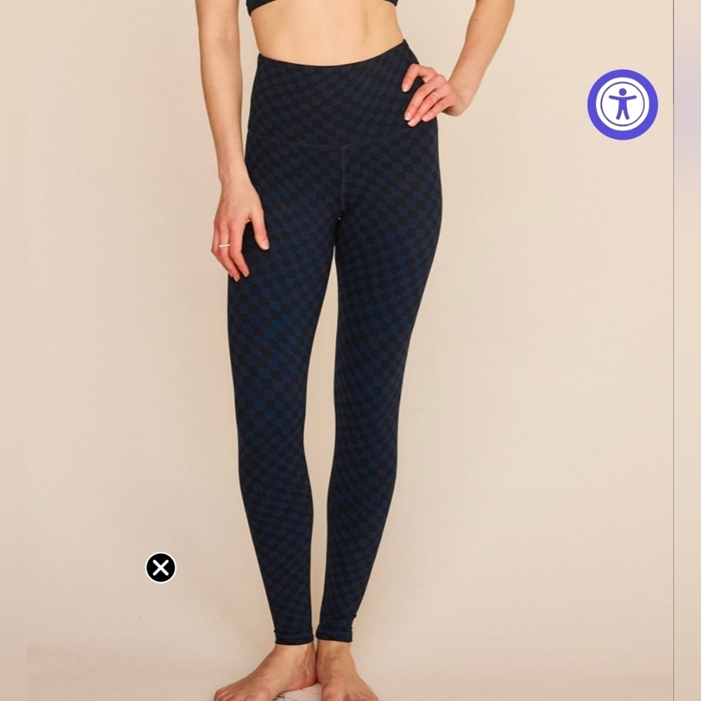 NEW Strut This Navy Checkerboard Leggings